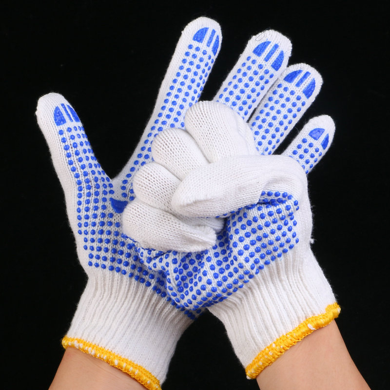 Plastic gloves manufacturers labor protection operations handling non-slip beads dispensing gloves wholesale multi-specification gloves