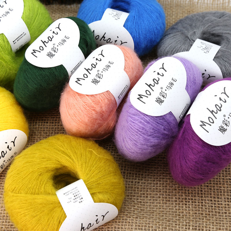 Angora mohair handmade diy sweater crochet scarf wool young South African mohair fine wool