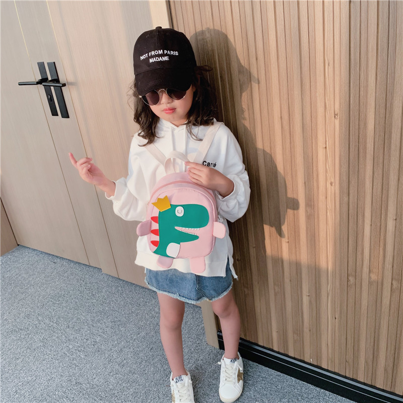 New Dinosaur Backpack Cartoon Children's Backpack Children's All-match Korean-style Oxford Cloth Kindergarten Baby Bag