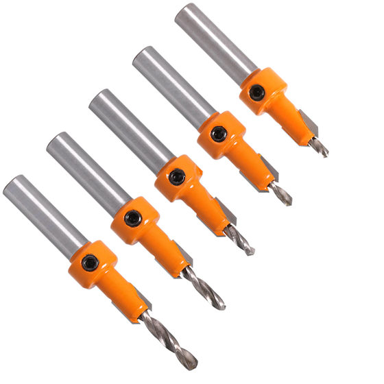 Woodworking countersunk hole drill taper hole drill alloy head screw step drill wood self-tapping screw installation step drill