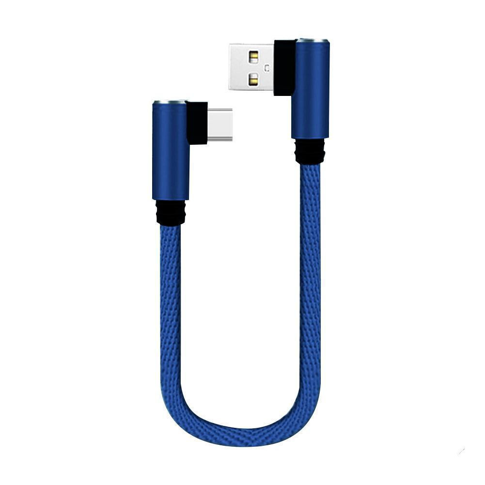 90 degree double elbow data line 1 2 3 meters for Apple Android Type-c hand travel data line cross-border wholesale
