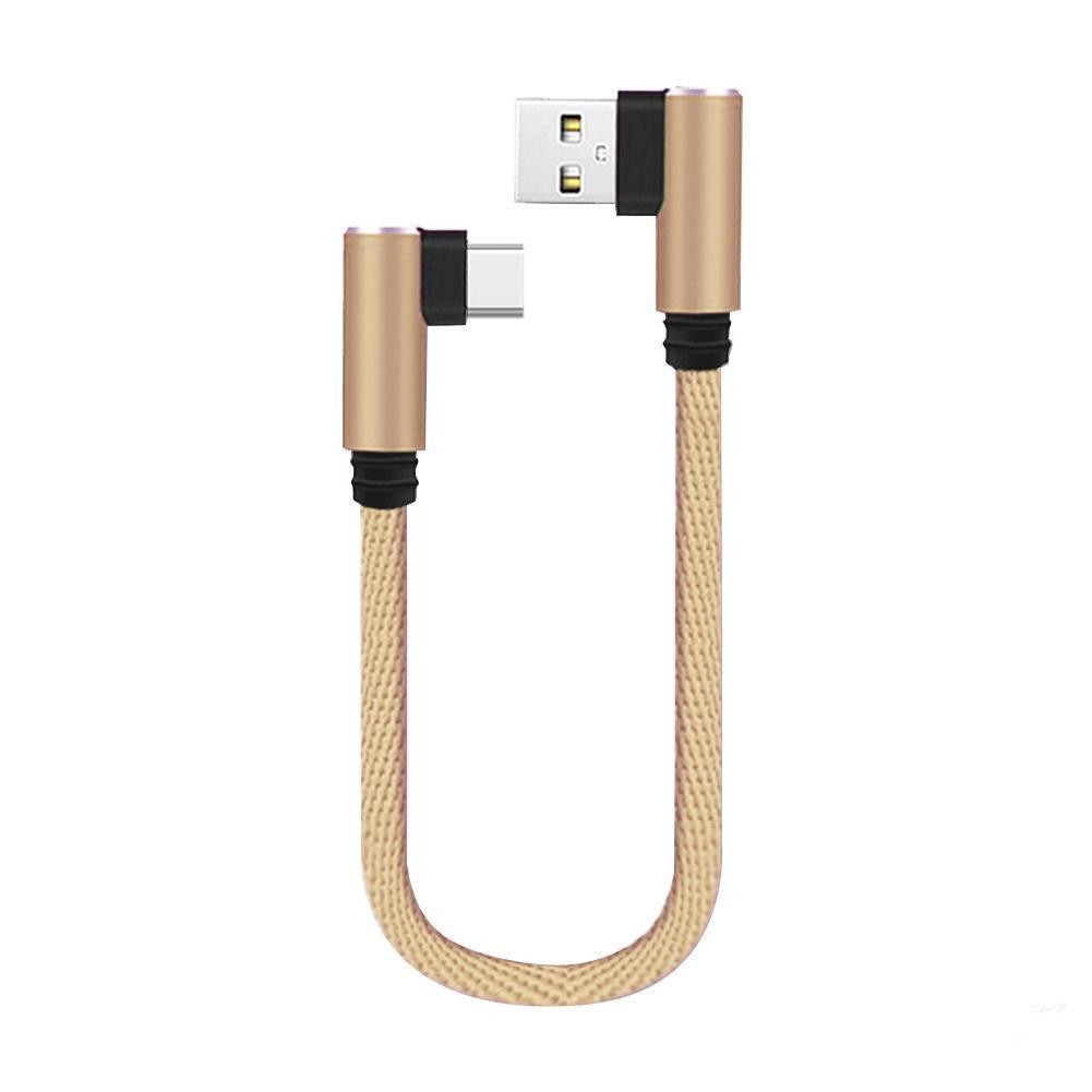 90 degree double elbow data line 1 2 3 meters for Apple Android Type-c hand travel data line cross-border wholesale