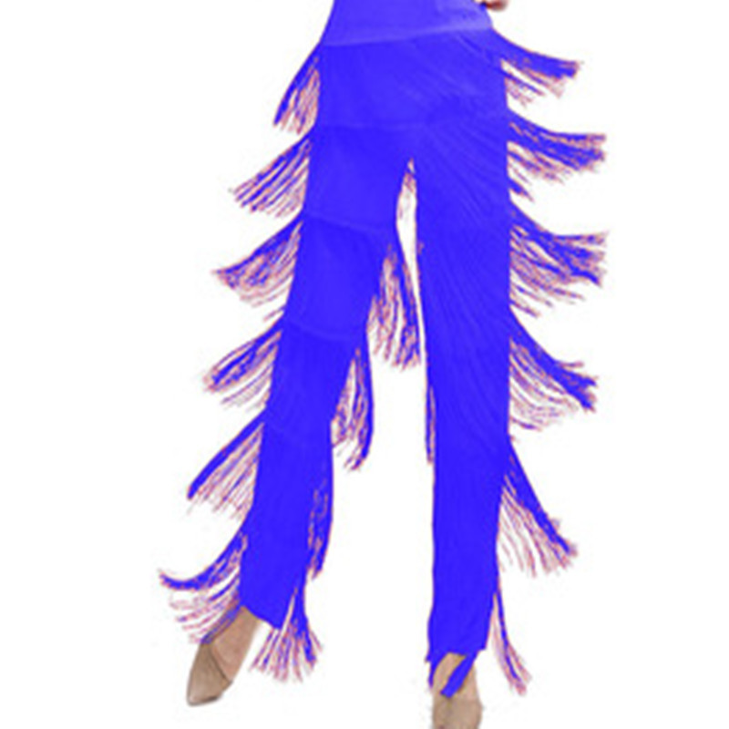 Female Adult Latin Dance Pants Tassel Children's Pants Square Dance Costume Modern Skirt Pants Dance Dance Pants Trousers
