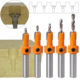 Woodworking countersunk hole drill taper hole drill alloy head screw step drill wood self-tapping screw installation step drill