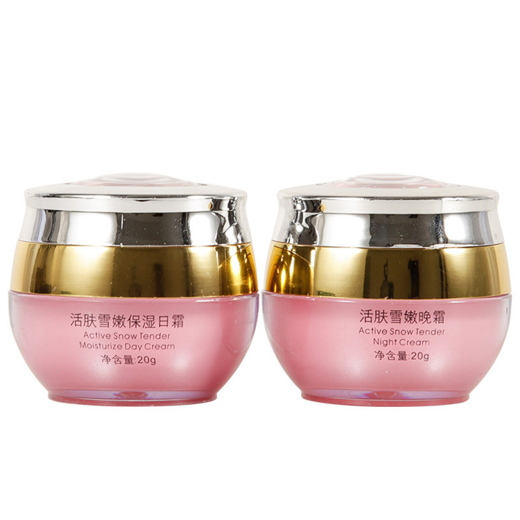 Lei Chi Herb Plant Invigorating Skin Snow Tender Facial Cleanser Water Cream Day Cream Night Cream Original Solution Skin Care Set Lei Chi