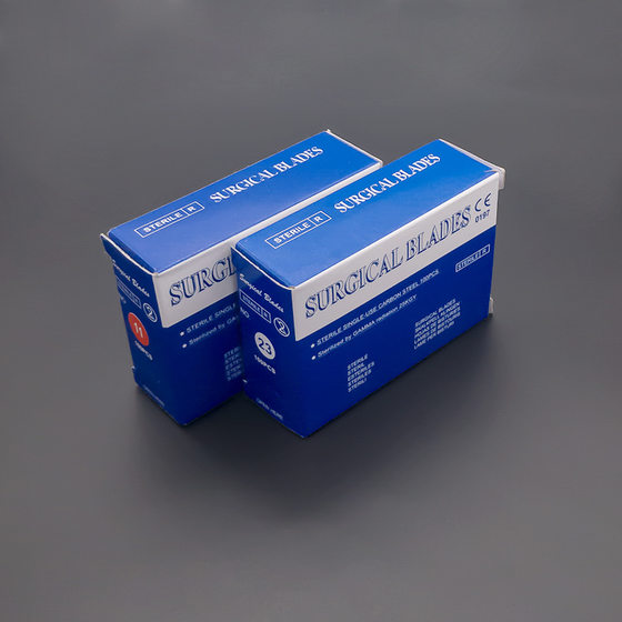 Disposable Sterilized Surgical Blade Carbon Steel English Carbon Steel Double Eyelid Carving Blade Non-domestic Hospital Use
