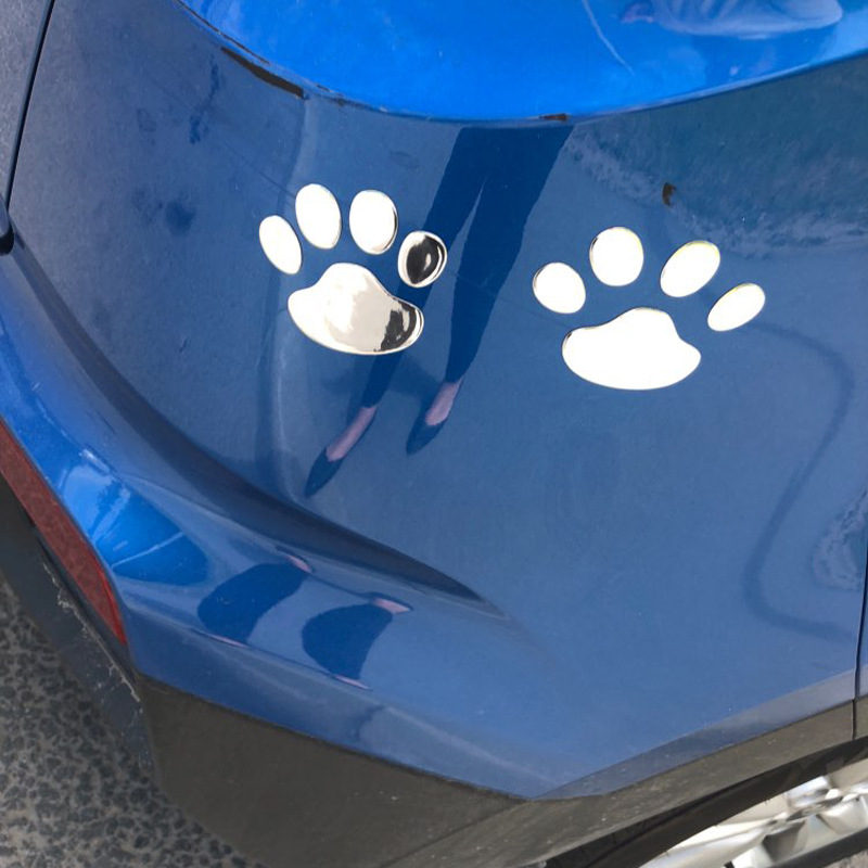 R722 car palm print car stickers footprints car stickers PVC soft rubber foot car stickers 3D three-dimensional Bear Foot car stickers