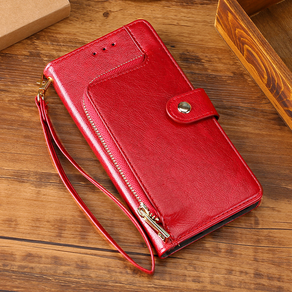 Suitable for Apple iphone13pro card 14 mobile phone 15 leather case 11 flip oppo wallet Huawei phone case