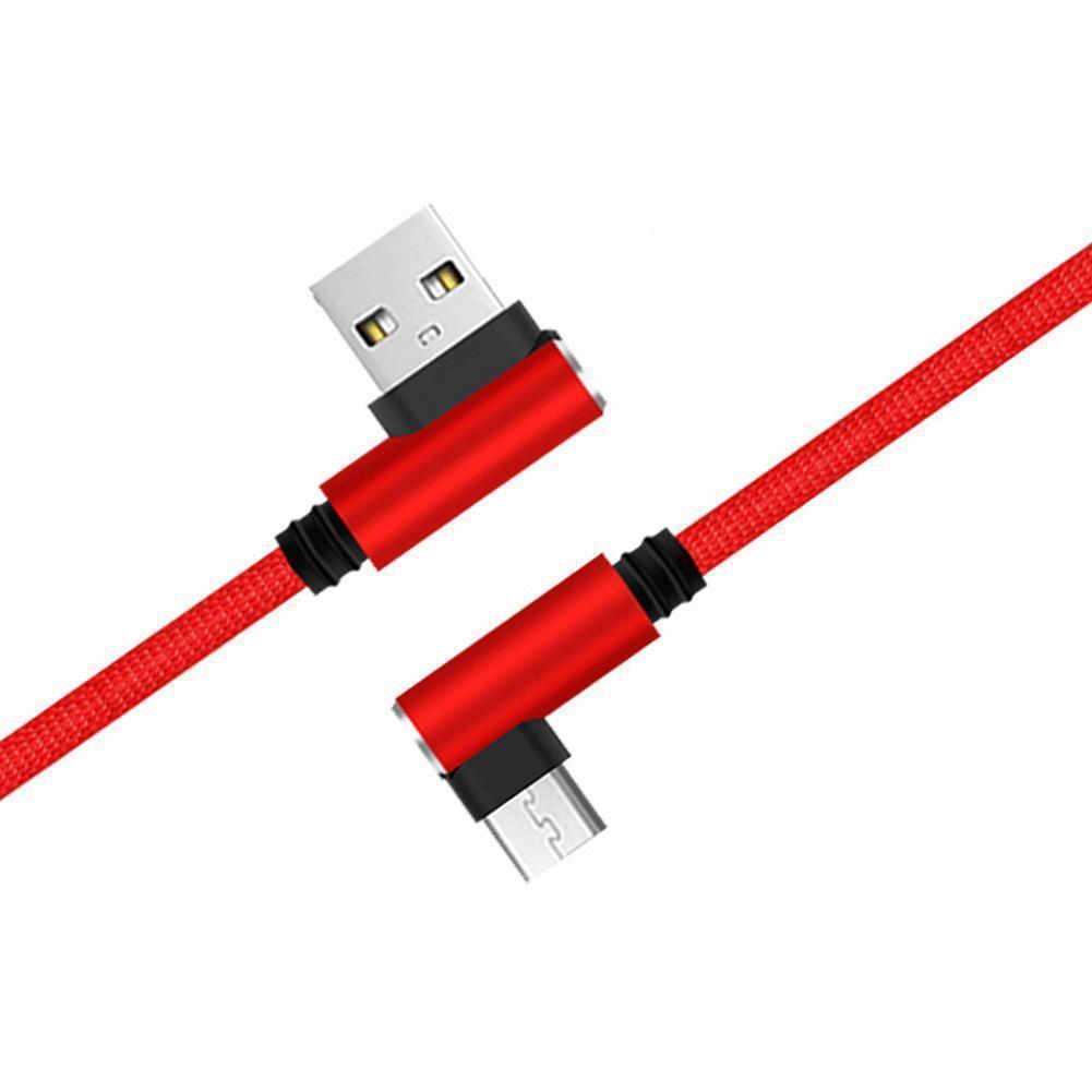 90 degree double elbow data line 1 2 3 meters for Apple Android Type-c hand travel data line cross-border wholesale