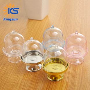 Western-style creative candy packaging box candy color tray shape plastic box hand gift transparent candy box wholesale