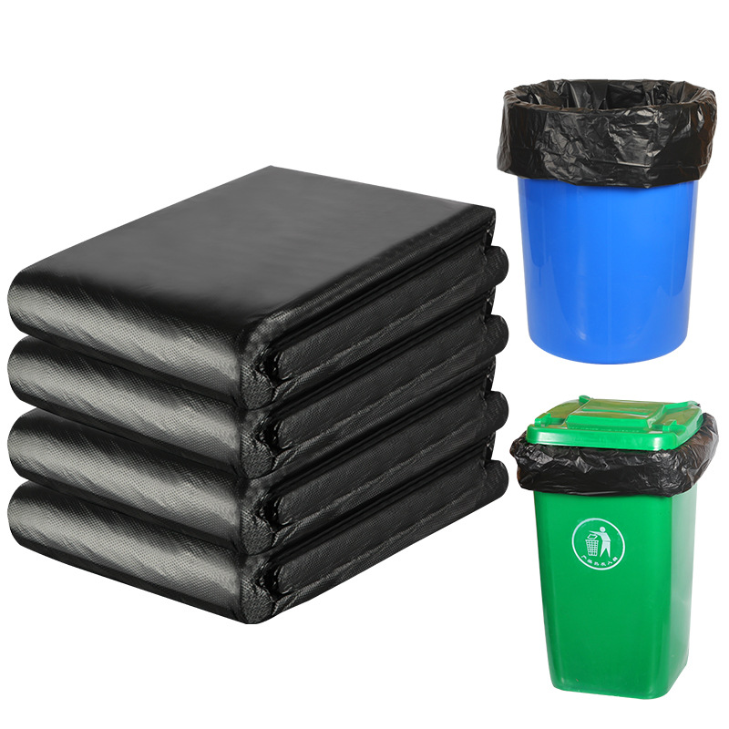 Large garbage bags black thick hotel supplies disposable commercial plastic sanitation manufacturers increase wholesale postage