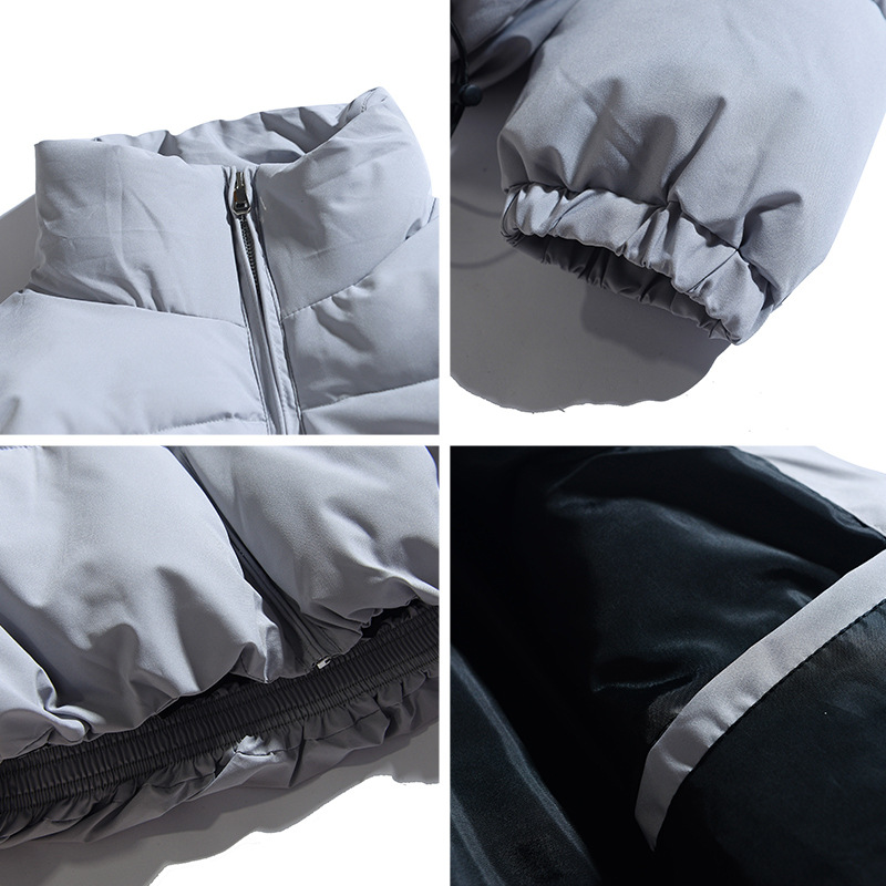 Winter Coat Men's Warm Parkas Streetwear Cotton Coats Slim M