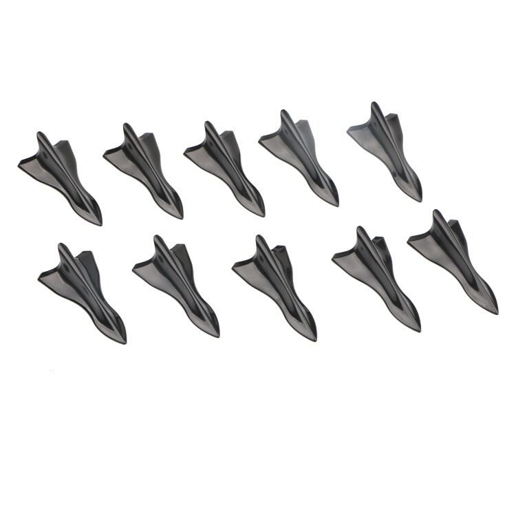 Cross-border hot-selling body decoration modification parts car antenna black pointed stick-on shark fin roof spoiler