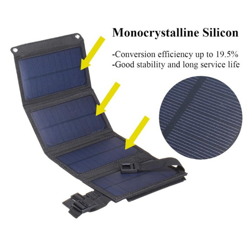 Solar folding bag outdoor solar charging board small solar charging bag