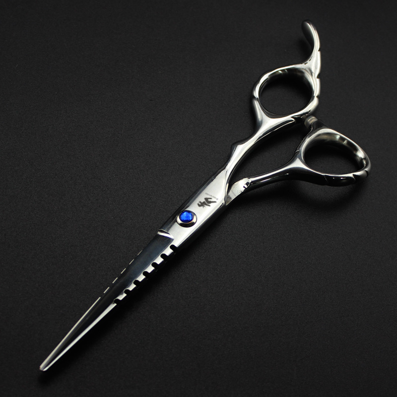 6.0 Freelander Cutter Head with Toothed Hairdressing Scissors Barber Scissors Flat Scissors Tooth Scissors Thin Scissors 04-6