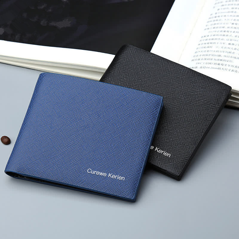 Men's short wallet thin folding business casual cross-border wallet manufacturers wallet foreign trade clip generation