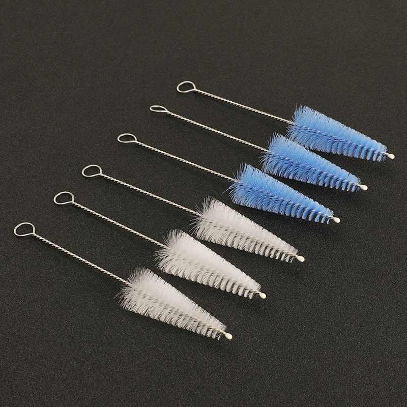 304 stainless steel brush decorating nozzle cleaning brush pipe nylon brush umbrella shaped small brush shaped triangle brush