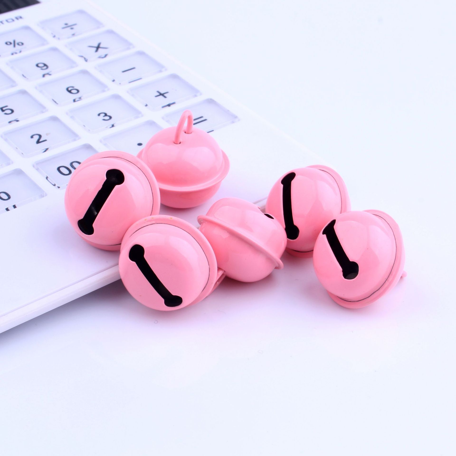 22mm color one word spray paint Bell diy jewelry accessories bracelet key chain necklace bag hanging material wholesale