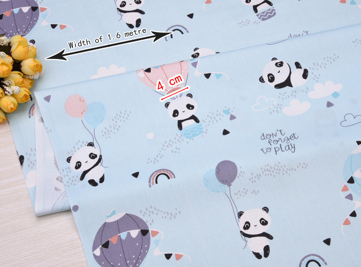 Factory wholesale supply animal cartoon advertisement balloon 1.6 meters wide cotton twill printed cotton