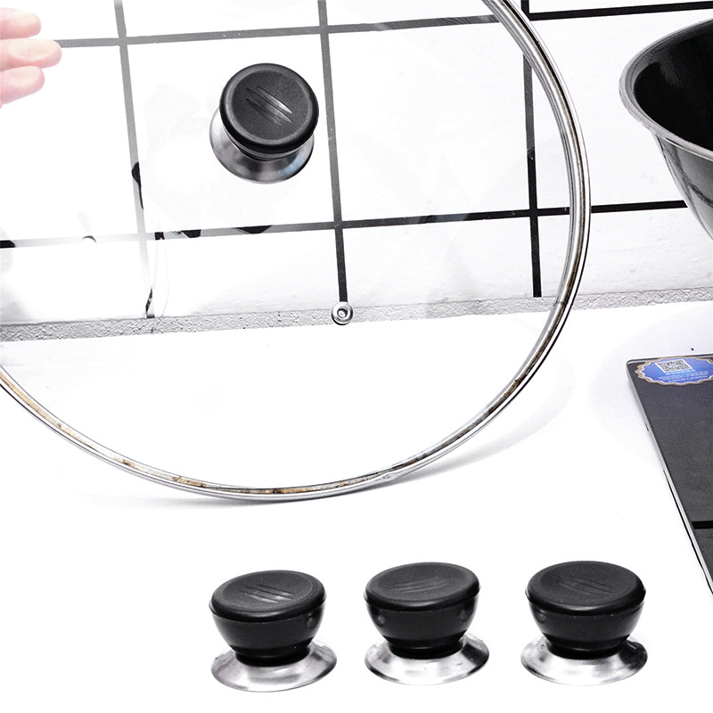 Wholesale plastic top bead pot lid handle pot ear plastic handle stainless steel top bead pot lid button universal type