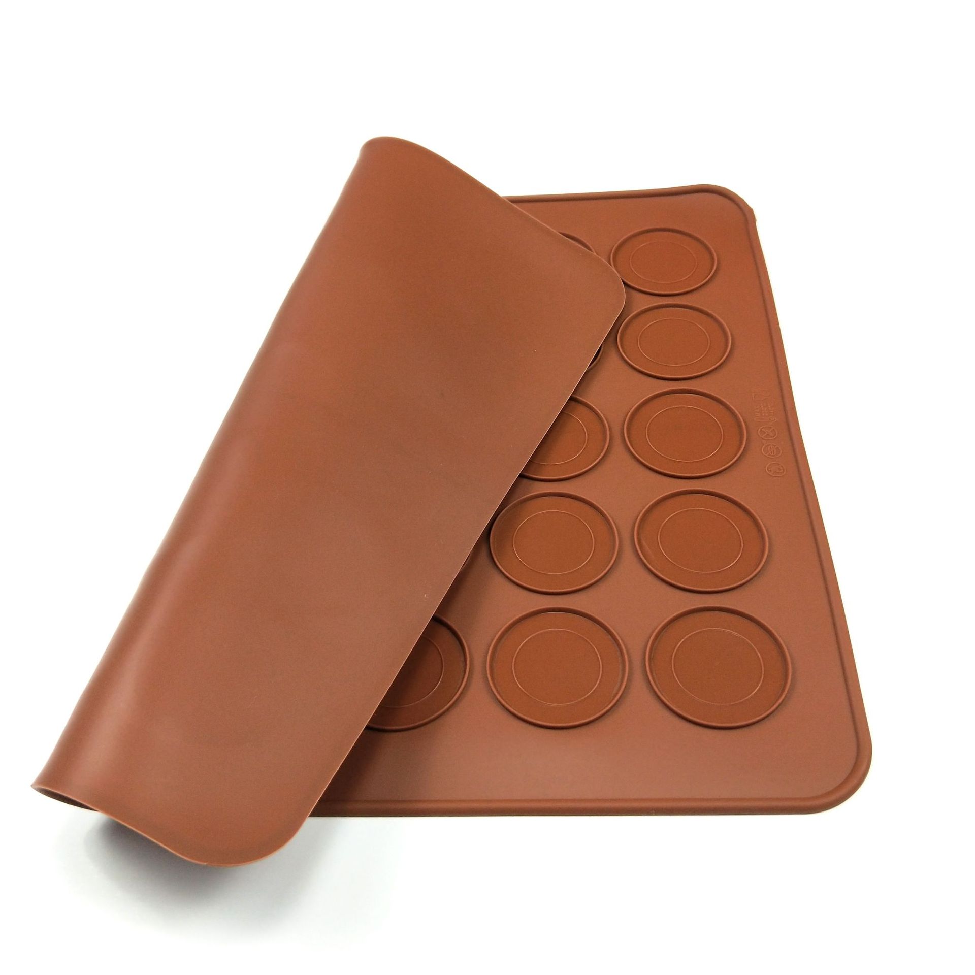 Ningbo factory food grade silicone biscuit chocolate macaron mat baking mat baking tools DIY spot