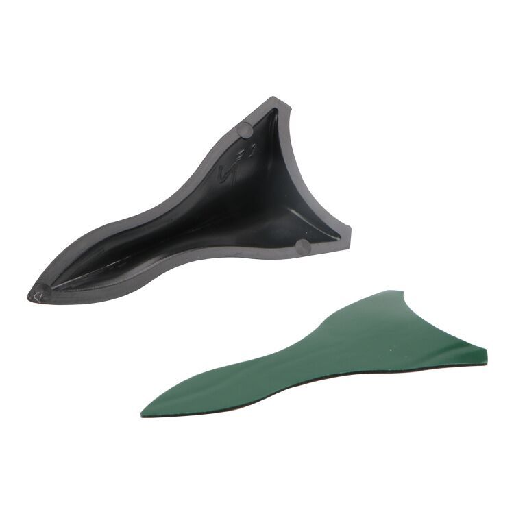 Cross-border hot-selling body decoration modification parts car antenna black pointed stick-on shark fin roof spoiler