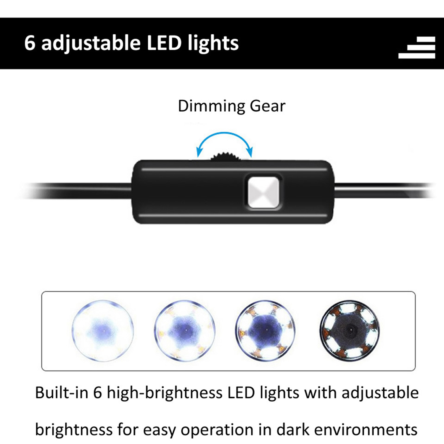 Industrial mobile phone endoscope camera 5.5mm1 5m lens Android computer Type-c/USB interface