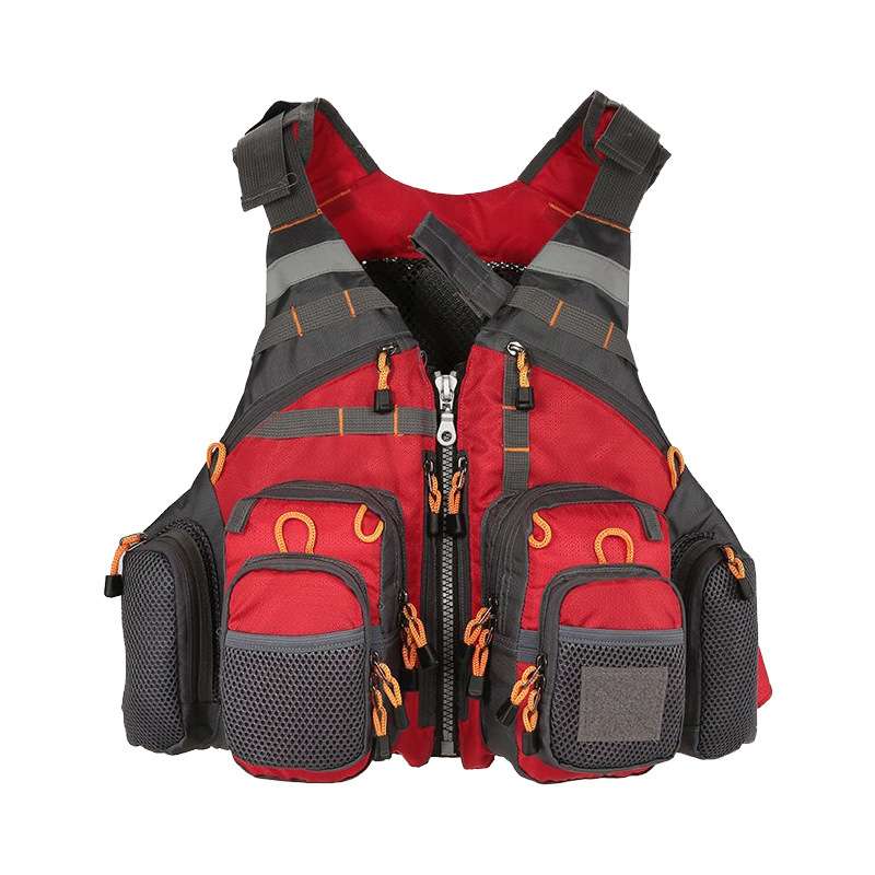 Fishing Life Jacket Sandy Fishing Suit Boat Fishing Sea Fishing Road Asia Multi-functional Multi-pocket Portable with Floating Material Removable