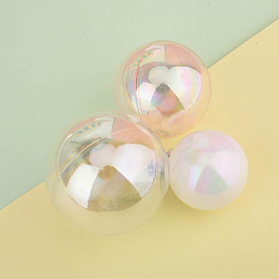 Colorful Phantom Transparent Ball Sacred Salivation Ball Cake Decoration Ornaments Beautiful Birthday Party Cake Decoration Card Decoration