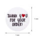 Wholesale packaging sealing stickers thanks for handmade crafts decorative adhesive stickers label