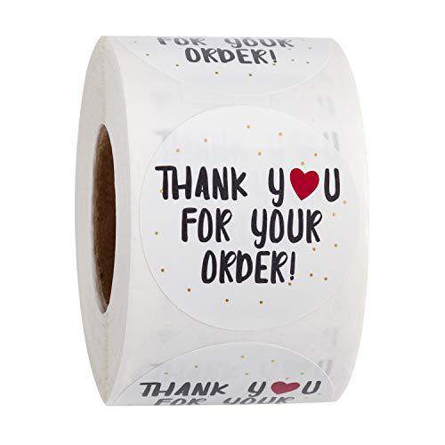 Wholesale packaging sealing stickers thanks for handmade crafts decorative adhesive stickers label