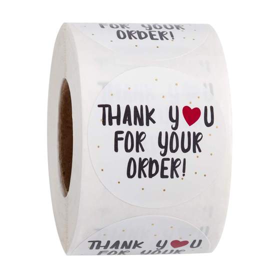 Wholesale packaging sealing stickers thanks for handmade crafts decorative adhesive stickers label