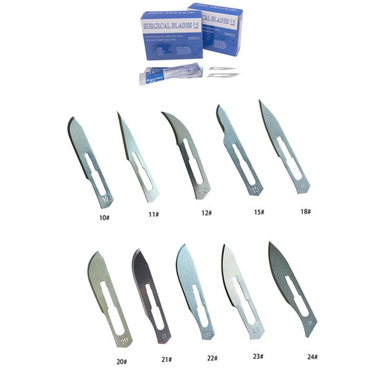 Disposable Sterilized Surgical Blade Carbon Steel English Carbon Steel Double Eyelid Carving Blade Non-domestic Hospital Use