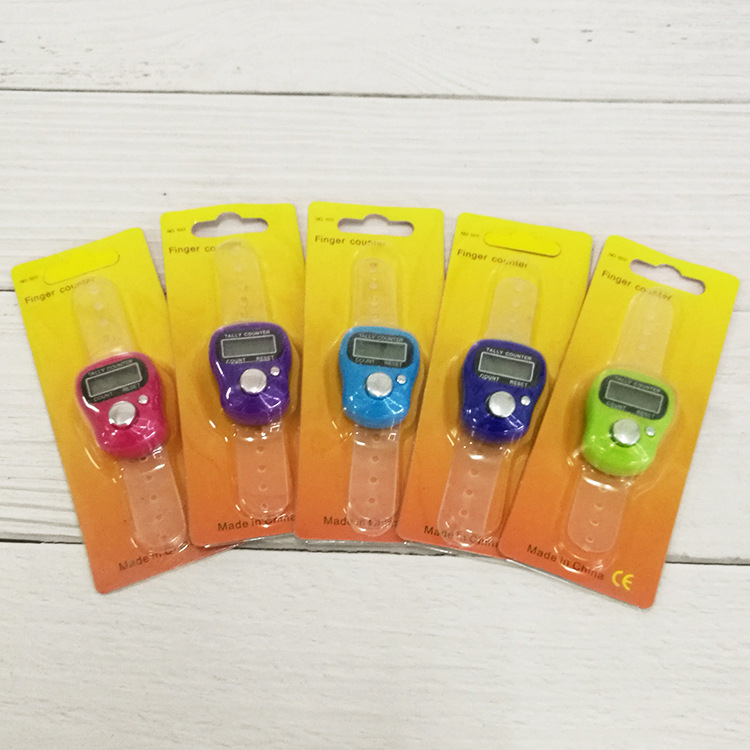 Electronic supplies manual counter LED counter mini ring counter finger counting device