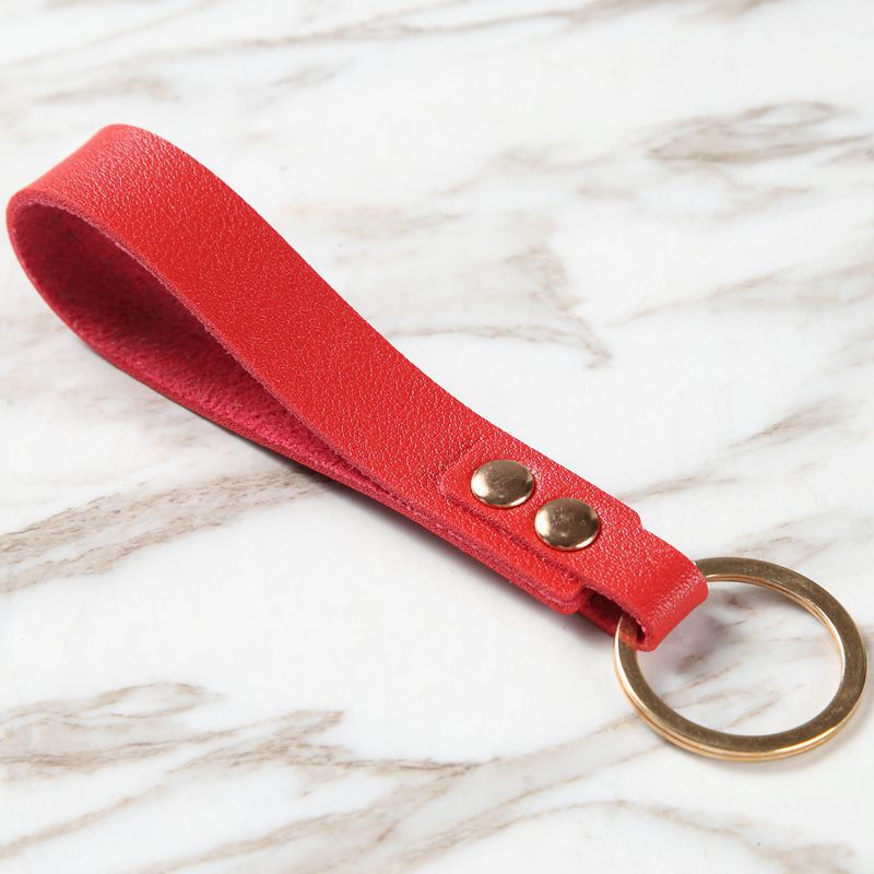 Wholesale PU keychain bag pendant creative cute female leather car keychain gift keychain