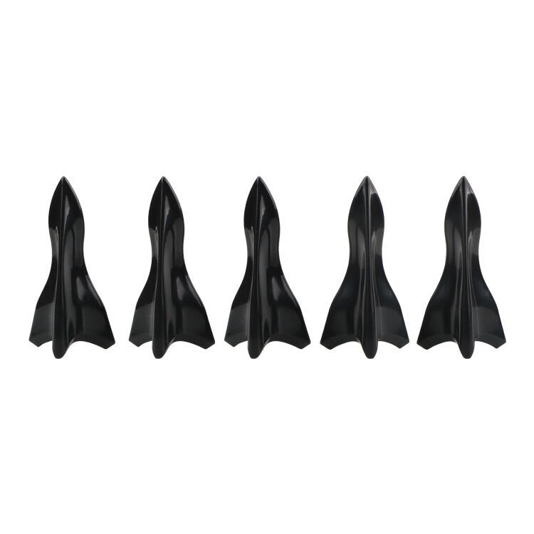 Cross-border hot-selling body decoration modification parts car antenna black pointed stick-on shark fin roof spoiler