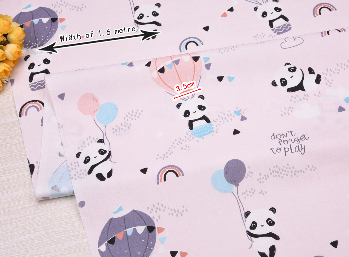 Factory wholesale supply animal cartoon advertisement balloon 1.6 meters wide cotton twill printed cotton