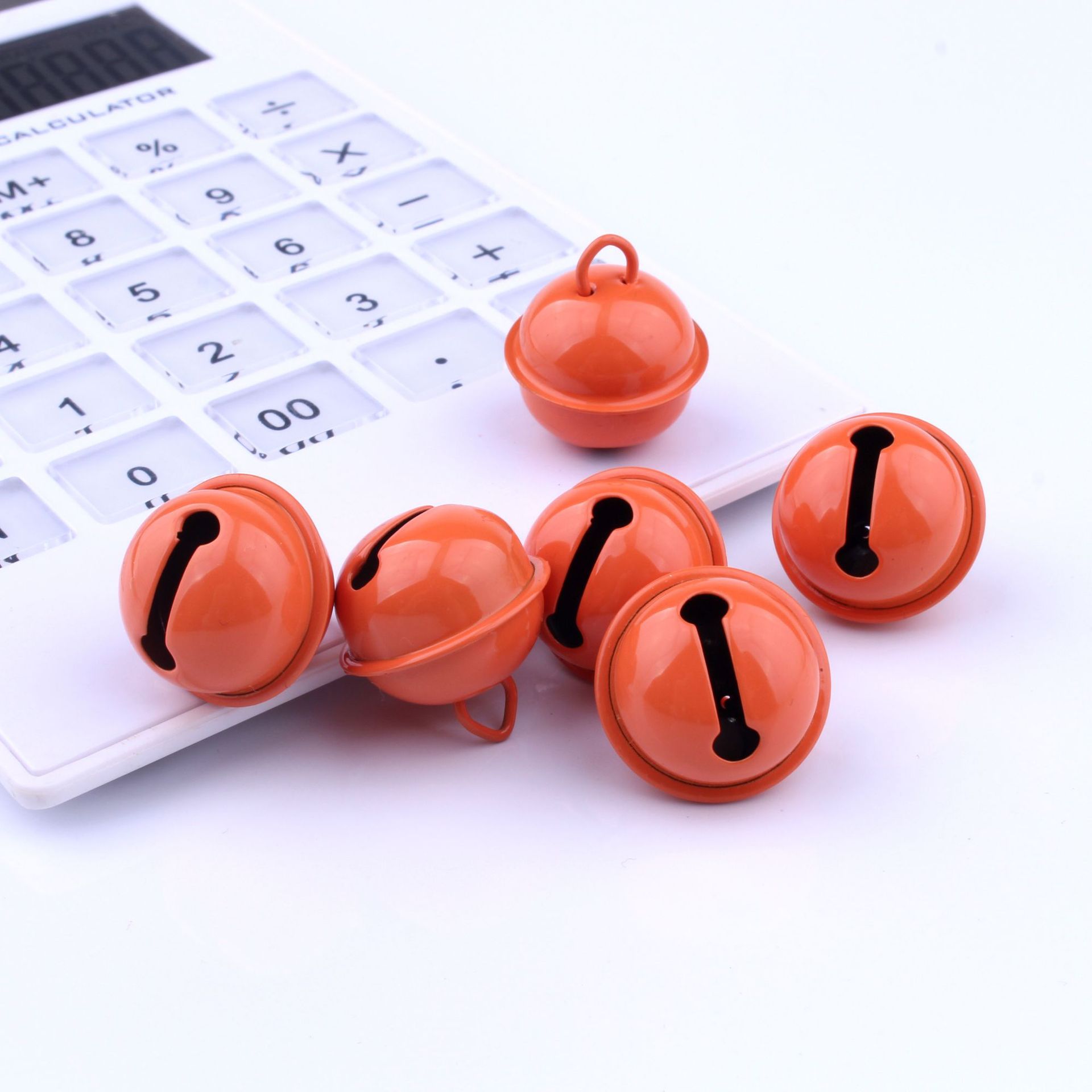 22mm color one word spray paint Bell diy jewelry accessories bracelet key chain necklace bag hanging material wholesale