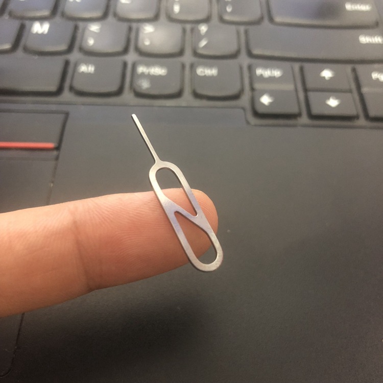 Stainless steel hollow lengthened card taking needle no rust constant needle no Burr mobile phone card taking device