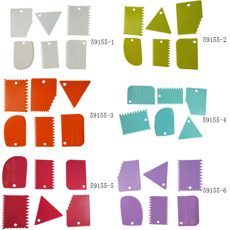 6-piece set 3-piece set cake scraper multi-functional triangular cake scraper cream scraper cake tool
