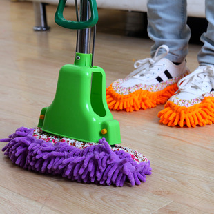 Chenille lazy shoe cover cleaning floor removable and washable floor slippers mop slippers cover mop head cover