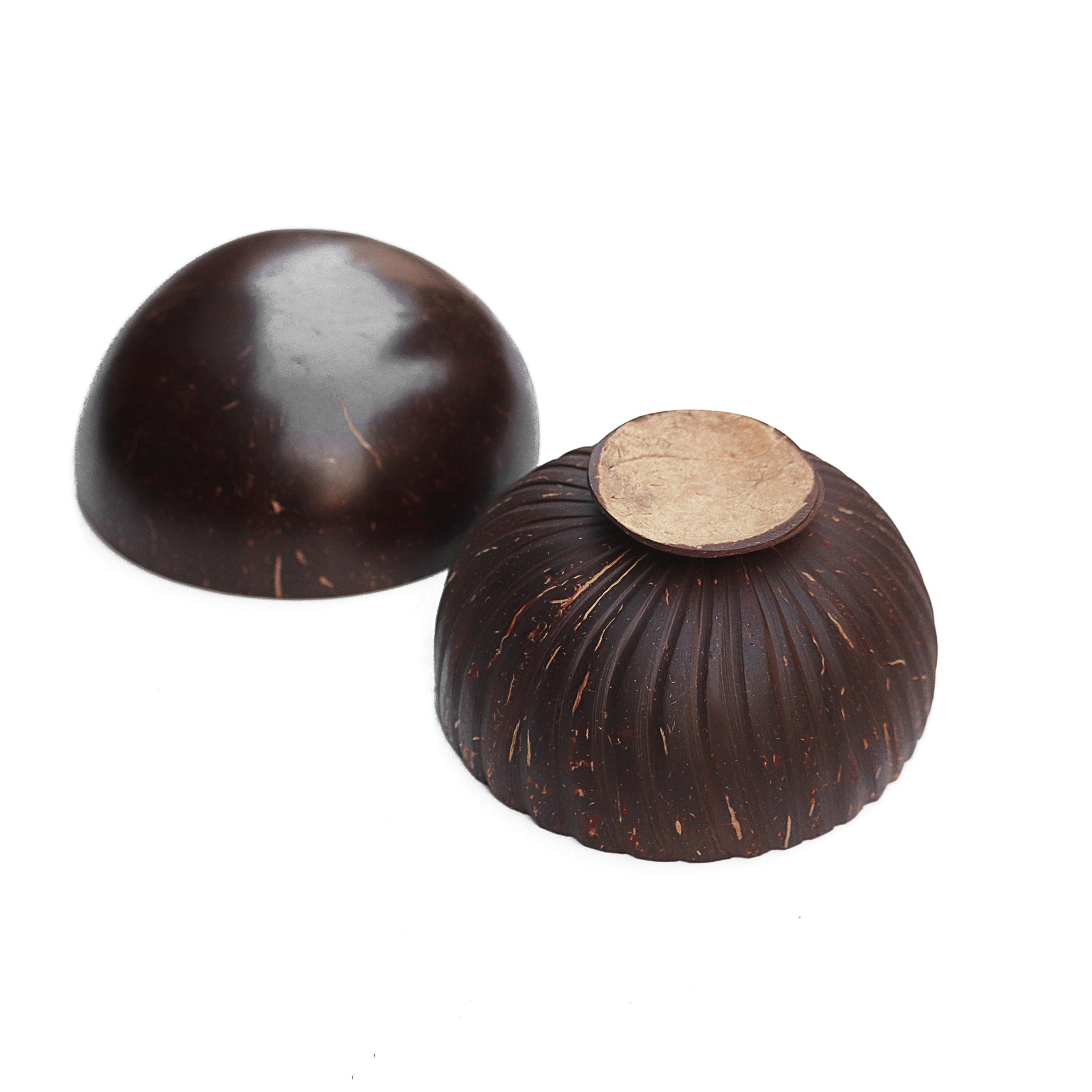 Natural Vietnam coconut shell bowl coconut wooden spoon mixing spoon spoon spoon Hainan old coconut shell fork knife fruit salad bowl