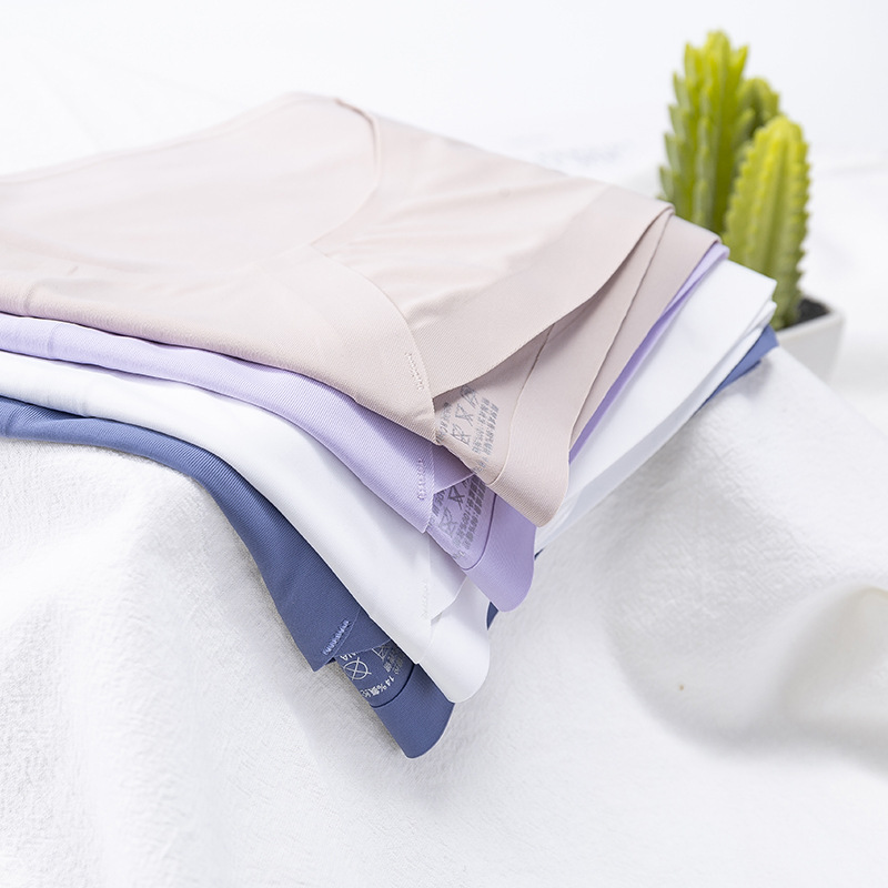 New pregnant women's underwear Ice Silk seamless low waist pregnant women's comfortable breathable cotton crotch pants women's factory wholesale