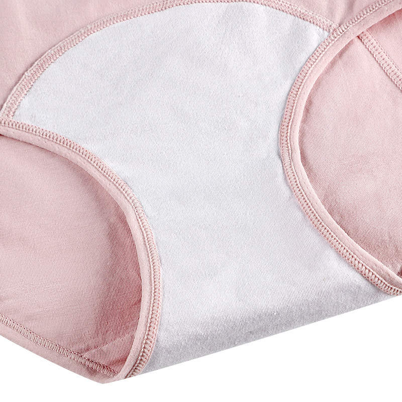 Plus Size Women's Physiological Underwear Pure Cotton Menstrual Anti-Side Leakage Menstrual Pants Anti-Side Leakage Underwear Before and After Menstruation