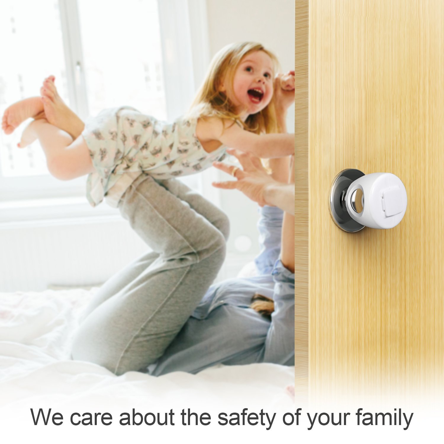 Children's door handle protective cover baby ball lock anti-door handle gloves round lock ball lock protective cover