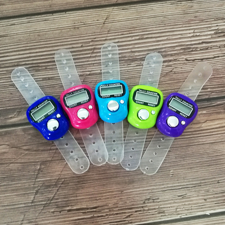 Electronic supplies manual counter LED counter mini ring counter finger counting device