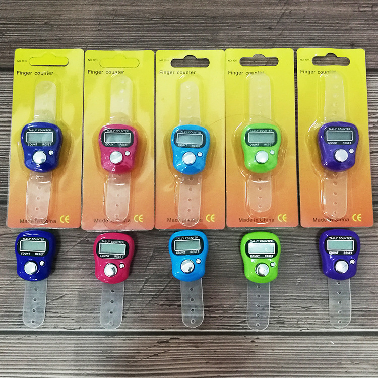 Electronic supplies manual counter LED counter mini ring counter finger counting device