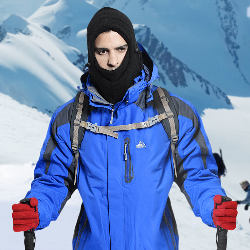 Spot winter outdoor CS riding headgear thickened warm polar fleece face scarf balaclava cap