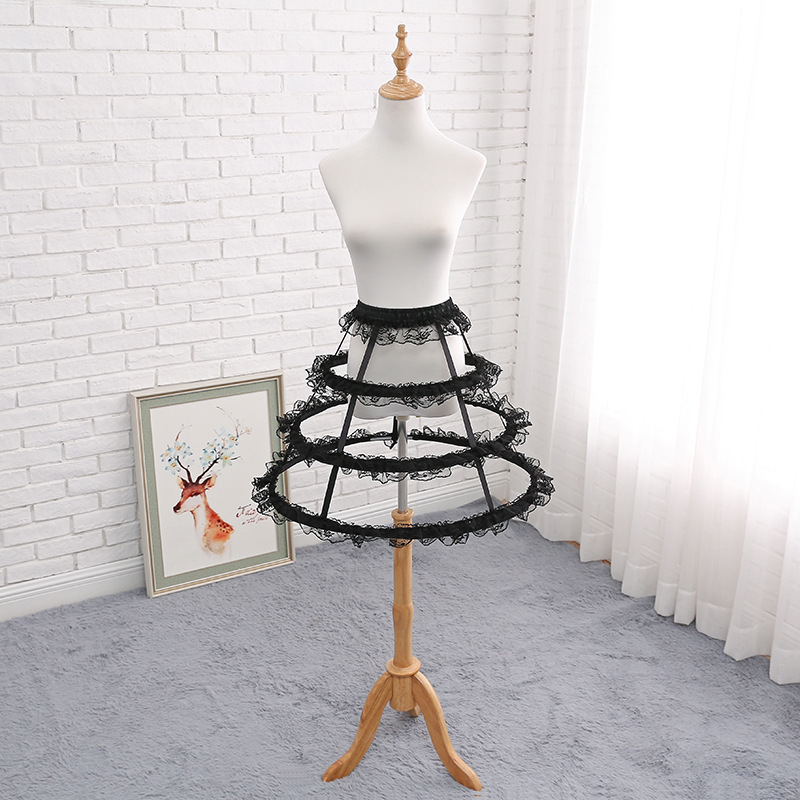 lolita lolita skirt support summer Cool Hollow violent Fishbone support daily Carmen bird cage support adjustable