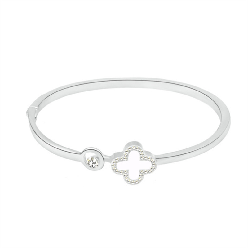 Корейский Стиль Мода Lucky Clover браслет розовое золото защита окружающей среды браслет часы аксессуары ювелирные изделия оптом прямые продажи с фабрики